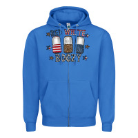 True Royal red white boozy Zipper Hoodie - CowhideDigitalArt