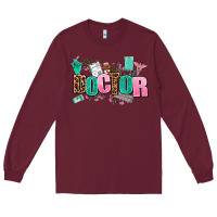 Burgundy doctor Long Sleeve Tee - AdoDesignShop