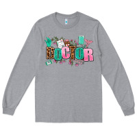 Heather Grey doctor Long Sleeve Tee - AdoDesignShop