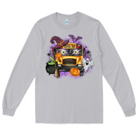 Moon Dust Halloween School Bus Long Sleeve Tee - texasbilliewilder