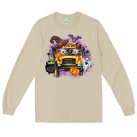 Mushroom Halloween School Bus Long Sleeve Tee - texasbilliewilder