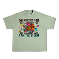 Oil Green they whispered to her you can't withstand the stor Urban Heavy Tee - Zillion Design Studio