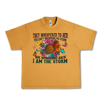Peanut Butter they whispered to her you can't withstand the stor Urban Heavy Tee - Zillion Design Studio