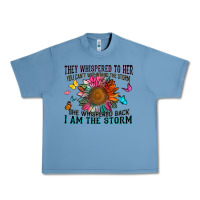 Pebble Blue they whispered to her you can't withstand the stor Urban Heavy Tee - Zillion Design Studio
