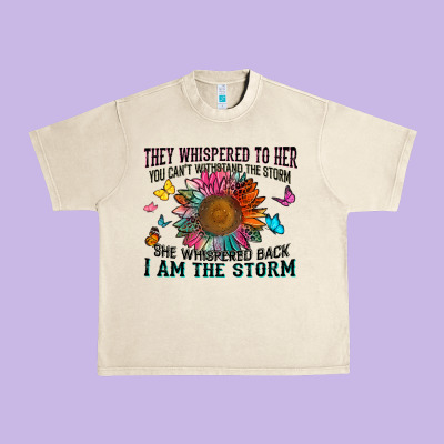 Urban Heavy Tee they whispered to her you can't withstand the stor