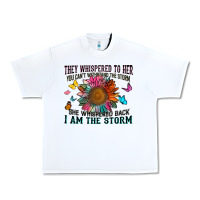 White they whispered to her you can't withstand the stor Urban Heavy Tee - Zillion Design Studio