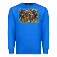 True Royal bucking bronco rodeo revolver western background Premium Sweatshirt - AdoDesignShop