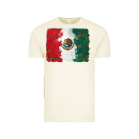 Vintage Arctic Mexican Flag With Leopard Vintage Tee - RanaPortraitStore
