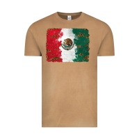 Vintage Camel Mexican Flag With Leopard Vintage Tee - RanaPortraitStore