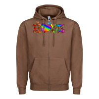 Chestnut lgbtq heart and hope Zipper Hoodie - HRA Design Shop