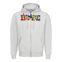 Dove Grey lgbtq heart and hope Zipper Hoodie - HRA Design Shop