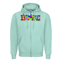 Seafoam lgbtq heart and hope Zipper Hoodie - HRA Design Shop