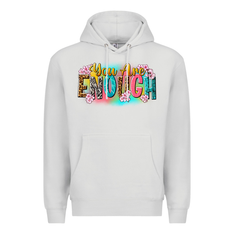You Are Enough Premium Hoodie by NancyCooperArtShop | Teevron