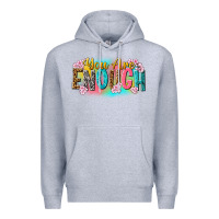 Heather Grey you are enough Premium Hoodie - NancyCooperArtShop