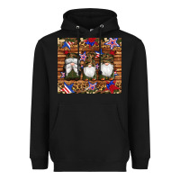 Black camouflage gnomes american flag star leopard Heavyweight Hoodie - Artiststas