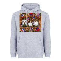 Heather Grey camouflage gnomes american flag star leopard Heavyweight Hoodie - Artiststas