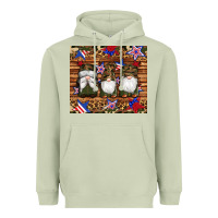 Matcha camouflage gnomes american flag star leopard Heavyweight Hoodie - Artiststas