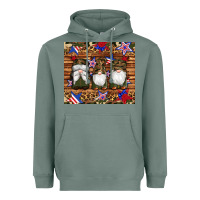 Sage camouflage gnomes american flag star leopard Heavyweight Hoodie - Artiststas