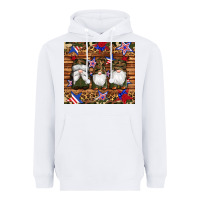 White camouflage gnomes american flag star leopard Heavyweight Hoodie - Artiststas