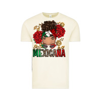 Vintage Arctic Mexicana Latina messy bun Vintage Tee - RanaPortraitStore