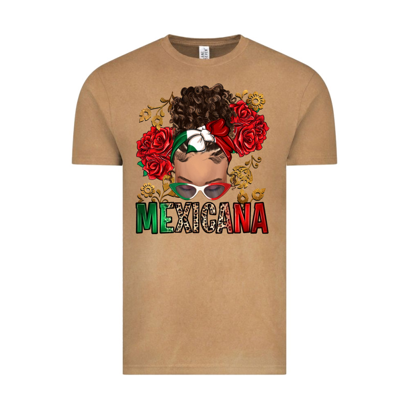 Mexicana Latina Messy Bun Vintage Tee by RanaPortraitStore | Teevron