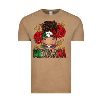 Vintage Coffee Mexicana Latina messy bun Vintage Tee - RanaPortraitStore