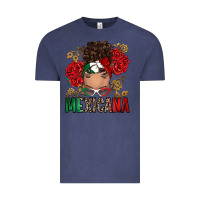 Vintage Denim Mexicana Latina messy bun Vintage Tee - RanaPortraitStore