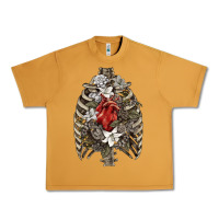 Peanut Butter Skeleton Rib Cage Heart Urban Heavy Tee - RanaPortraitStore