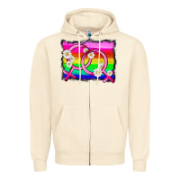 Sandshell lgbtq gender lesbian symbol Zipper Hoodie - HRA Design Shop