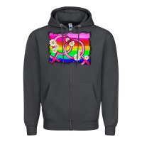 Smoke lgbtq gender lesbian symbol Zipper Hoodie - HRA Design Shop