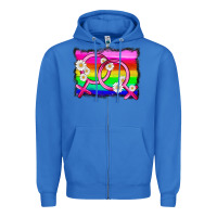 True Royal lgbtq gender lesbian symbol Zipper Hoodie - HRA Design Shop