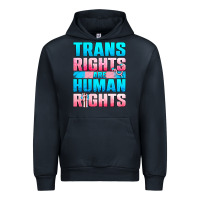 Navy Trans Rights Are Human Rights Urban Hoodie - BundleAndBundleShop