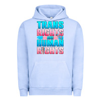 Pigment Grape Ice Trans Rights Are Human Rights Urban Hoodie - BundleAndBundleShop