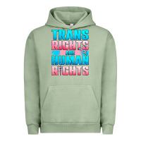 Pigment Oil Green Trans Rights Are Human Rights Urban Hoodie - BundleAndBundleShop