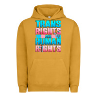 Pigment Peanut Butter Trans Rights Are Human Rights Urban Hoodie - BundleAndBundleShop