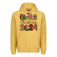 Antique Gold family christmas 2024 Premium Hoodie - MaliasSmallBusiness