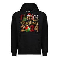 Black family christmas 2024 Premium Hoodie - MaliasSmallBusiness