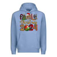 Colony Blue family christmas 2024 Premium Hoodie - MaliasSmallBusiness