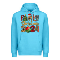 Ocean Blue family christmas 2024 Premium Hoodie - MaliasSmallBusiness