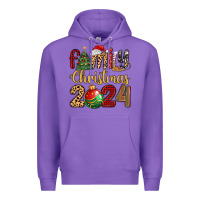 Purple family christmas 2024 Premium Hoodie - MaliasSmallBusiness