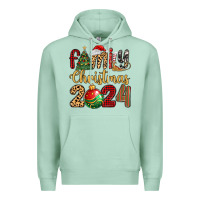 Seafoam family christmas 2024 Premium Hoodie - MaliasSmallBusiness