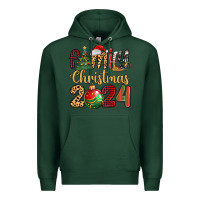 Sports Green family christmas 2024 Premium Hoodie - MaliasSmallBusiness