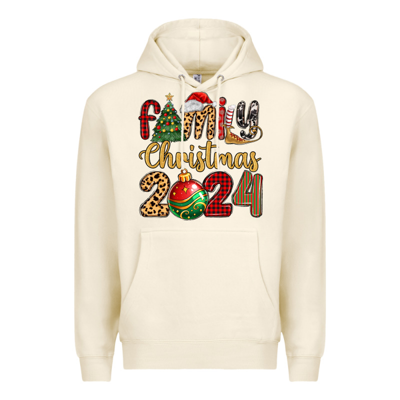 Family Christmas 2024 Premium Hoodie by MaliasSmallBusiness | Teevron