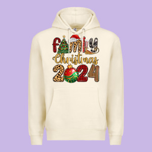 Family Christmas 2024 Premium Hoodie Designed By Maliassmallbusiness