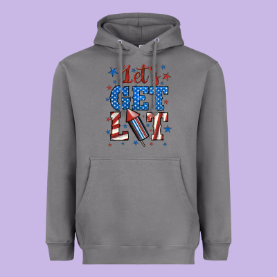 Let's Get Lit Heavyweight Hoodie Designed By Bundleandbundleshop