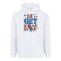 White let's get lit Heavyweight Hoodie - BundleAndBundleShop