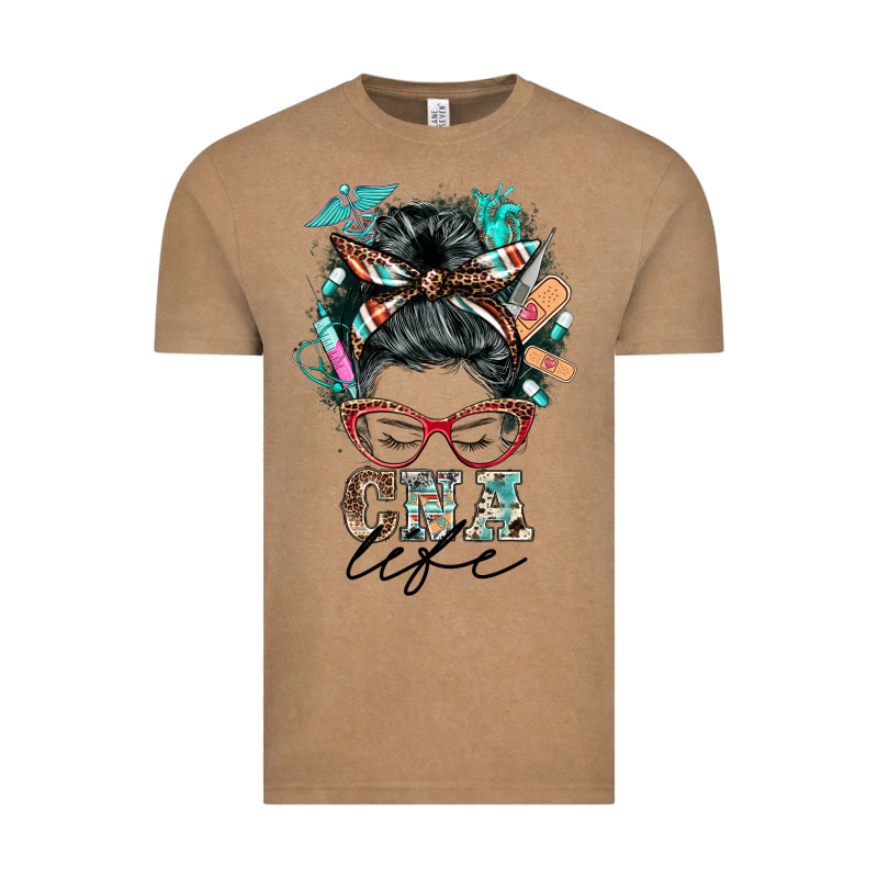 Nurse Cna Life Messy Bun Vintage Tee by BarkalooDesign | Teevron