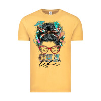 Vintage Mustard nurse cna life messy bun Vintage Tee - BarkalooDesign