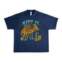 Navy keep it wild tbw Urban Heavy Tee - texasbilliewilder