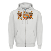 Fall Coffee Drink Zipper Hoodie | Teevron